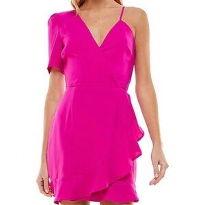 TCEC Pink One-Shoulder Dress